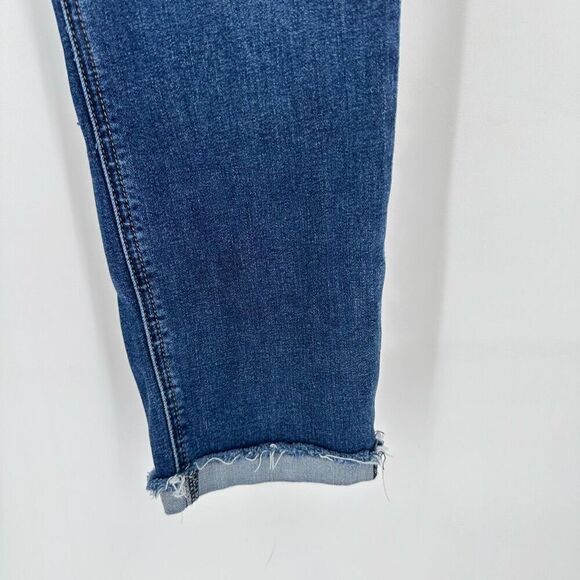 Pistola Women's Raw Hem Cuffed Skinny Ankle Jeans Blue Denim Medium Wash Size 31 - Picture 7 of 10